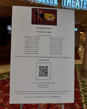 Penn Jillette Instagram - Want to see a FREE live audience taping of Fool Us this week or next week in #vegas ? Go to the link in our bio for free tickets!