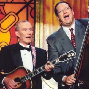 Penn Jillette Instagram - A hero and an inspiration. Here we are at a taping of #sincityspectacular in 1998.

Thanks, Tommy.

#tommysmothers #smothersbrothers