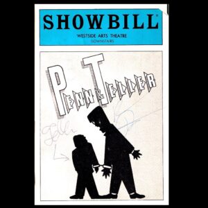 Penn Jillette Instagram - Our little magic show opened #offbroadway on this date in 1985 and within a few weeks we were regulars on @nbcsnl and on @letterman ‘s late night program. The show would run at the Westside Arts for two years until it transferred to #broadway 
.
.
.
#magic #theater #nyctheater #comedy #1980s #1985 #snl #davidletterman