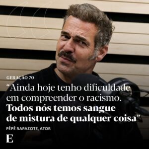 Pêpê Rapazote Instagram - Nascido em 1970 e dono de uma voz inconfundível, é um dos atores nacionais que mais cartas tem dado fora de Portugal. Em entrevista a Bernardo Ferrão, Pedro de Matos Fernandes, mais conhecido como Pêpê Rapazote, fala sobre a paixão pela arquitetura, os desafios na arte da representação e as fortes raízes familiares. 

“Vivi até muito tarde em casa dos meus pais e não vivi mais porque não dava, quer dizer, se quisesse viver mais e com outra pessoa teria de lhe perguntar: não te queres juntar aos meus pais? Eu adorava os meus pais e achei que a minha vida ia acabar se se desfizesse este núcleo familiar. Estes últimos tempos foram muito violentos com a doença da minha mãe e a morte do meu pai”. 

Ouça a entrevista no 'Geração 70' nas plataformas habituais de podcast e através do link na bio do @jornalexpresso

📷 @nunofox

#peperapazote #podcast #entrevista #geracao70 #politica #portugal #voto #votar #racismo #juventude #partidos