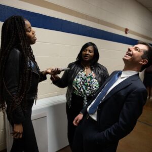 Pete Buttigieg Instagram - Thank you, Columbia! I’m so proud of the extraordinary team we’ve built. Our movement is only possible because millions of Americans have decided our vision is worthy of their time and energy. Thank you for believing.