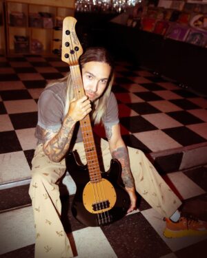 Pete Wentz Instagram - Introducing the Pete Wentz Artist Series StingRay.
As the bassist and co-founder of Fall Out Boy, @petewentz has shaped the sound of pop punk, emo and beyond. Now, as a part of the Ernie Ball Music Man family, he's forging a new path for the StingRay with @sterlingbymusicman's first full-scale passive bass. In Pete's words, it's "simple, quality, well-crafted, and it looks pretty cool." Available in Black or Fiesta Red.