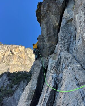 Pete Whittaker Instagram - Soloing big walls is a pretty skillful task. Amongst many other things it takes hard work, patience, commitment and most importantly an understanding of your own ability.
Myself and Mari have climbed a number of different walls in varying styles and conditions, from aiding the whole of El Cap, to free climbing up tottering piles of choss like Troll Wall.
However, I'm really impressed with @mariaugustahs solo of Mt Watkins this week. It's such a different task doing these things alone. Amazing effort 🎉

P.s. I had a relaxing time pottering around yosemite.
1. Mari on West Face 
2. Base of Mt Watkins
3. Feeling at home at Gogarth🫣...I mean Yosemite
4. A nice finger crack 
5. This was an amazing climb
6. Mari at home among the bushy ground
7. Like I said