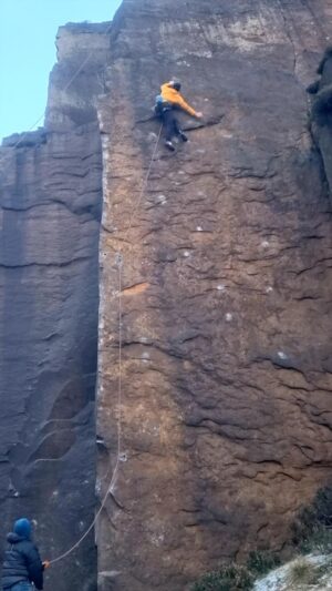 Pete Whittaker Instagram - Good afternoon folks 👋
This was a really fun lead from last Friday, 2nd ascent of @tompaulrandall ‘s route Pure Now E9 6c, at Millstone.

It’s a long time since I’ve done any runout headpoints on the grit, so it’s good to get the mind back in gear. Wasn’t sure how I’d feel tbh, but after 3 headpoints last week, I was pleasantly surprised. Maybe that’s it for another 7 years, or maybe I’ll get psyched again 🤷‍♂️😅

There will be a full video, (with the final gripping moves 🫣), on the Wide Boyz Youtube Channel soon I suspect.

Thanks to @benh1975 for the solid belay (it’s good too have someone who knows the deal with these things on the other end of the rope), and @mariaugutahs and @benh1975 for the 🎥