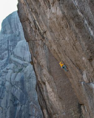 Pete Whittaker Instagram - Excited to get this one polished off before September. Another quality Jøssingfjord pitch and a good stepping stone.

Climbed as a second pitch, from the Norwegian Crown belay (original Flying Viking belay).

Looking forward to the ultimate pump fest in September with @mariaugustahs @andrew_burr and @aaronwahab 

Eigerdosis 8c FFA (name kept from the FA)

📸 @jimmy.merin from back in April 👍

Nice one @wildcountry_official @patagonia_climb @sterlingrope @unparallelup @latticetraining @wide_boyz
