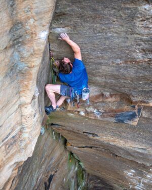 Pete Whittaker Instagram - Great @patagonia ambassador summit at Red River Gorge over the past couple of weeks.

I'm sure everyone goes to RRG for the sport climbing (which obviously was very good)... but this route was defintely the most enjoyable climbing experience I had on the trip. An 8a trad line called 'Charlie'. Interesting corner moves with an all points off dyno to the finish jug!!

My onsight attempt was a very warm and sweaty battle, which I dropped a foot move before the dyno. The second go was much colder and a success.

The final photos are from the community event that patagonia put on at Miguels pizza. A great evening

Thanks @wmsimek for the climbing shots and @andrew_burr for the event shots 

Thanks to everyone involved with the trip 💪👍

#redrivergorge #climbing #charlie

@pataginia_climb
@unparallelup
@wildcountry_official
@sterlingrope