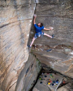 Pete Whittaker Instagram - Great @patagonia ambassador summit at Red River Gorge over the past couple of weeks.

I'm sure everyone goes to RRG for the sport climbing (which obviously was very good)... but this route was defintely the most enjoyable climbing experience I had on the trip. An 8a trad line called 'Charlie'. Interesting corner moves with an all points off dyno to the finish jug!!

My onsight attempt was a very warm and sweaty battle, which I dropped a foot move before the dyno. The second go was much colder and a success.

The final photos are from the community event that patagonia put on at Miguels pizza. A great evening

Thanks @wmsimek for the climbing shots and @andrew_burr for the event shots 

Thanks to everyone involved with the trip 💪👍

#redrivergorge #climbing #charlie

@pataginia_climb
@unparallelup
@wildcountry_official
@sterlingrope
