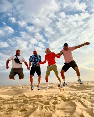 Peter Dale Instagram - Golf Life does the Desert 👊🏻
What a day in Abu Dhabi. Unreal experience. Buzzing. 
Thank you @golftravelcentre @chakatravel
@desertadventurestourism