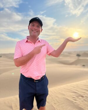 Peter Dale Instagram - Golf Life does the Desert 👊🏻
What a day in Abu Dhabi. Unreal experience. Buzzing. 
Thank you @golftravelcentre @chakatravel
@desertadventurestourism