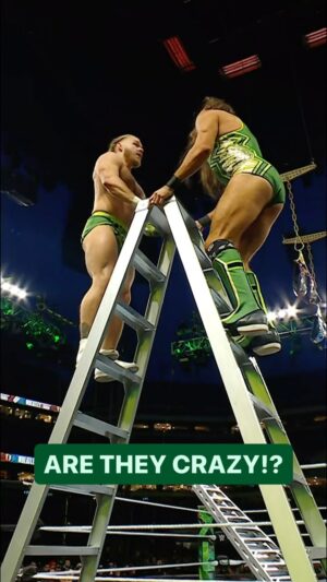 Peter England Instagram - MOONSAULT FROM THE TOP OF THE LADDER!? 🔥🪜 #WrestleMania