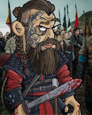 Peter Franzén Instagram - Today on @historyvikings #art & #people @angry_bunny_illustration