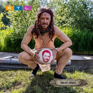 Péter Kabát Instagram - Szerintetek ma mi leszek?🤔😂🤪 A mai adás az biztos, hogy az egyik kedvencetek lesz, úgyhogy nézzetek minket 19:45-től az RTL-en a Nyerő Párost!!!💪🏻🔥❤️ #reklam #nyeroparos #rtl
