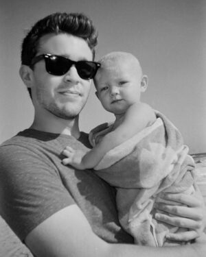 Peyton Clark Instagram - I found a baby on the beach. Turns out she’s my niece. What luck.