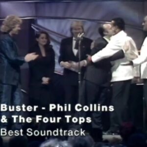 Phil Collins Instagram - In anticipation of today’s 44th annual #BRITs ceremony, we look back on the moment Phil and The Four Tops took home the Best Soundtrack award for “Buster” in 1989 🏆