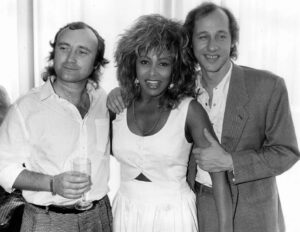 Phil Collins Instagram - Phil Collins, Tina Turner and Mark Knopfler in 1986.

#tbt
