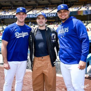 Phil Dunster Instagram - Why be a lion or a panda when you can be Jamie Tartt? Welcome to Dodger Stadium, @phildunster!