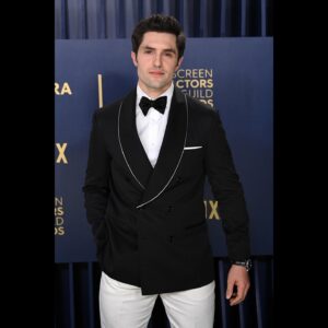 Phil Dunster Instagram - SAGcess! 

Well we didn’t win, SURE, but being at the @sagawards with the Ted Lasso family aaaand having the honour of being a SAG ambassador with @taylorzakharperez was the dream.

We had to leave early (😩) and I’m so gutted to have missed the tracksuit after party that YES I even photoshopped myself in like a perv. I’m not above it. 

I love this lot.

And thank you, as ever, @brunellocucinelli_brand 
Also to @iwcwatches 

@warrenalfiebaker 
@paige__davenport