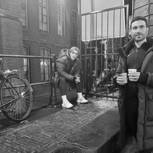 Phil Dunster Instagram - It gives me joy right down to my beans that I can say ep 6 is OUT

Now look. I love all my children the same but this may well be my favourite child/ ep so far. @brendanhunting sprinkled magic on this and I think you’re gonna LAV it.

I’m throwing up high hands in most of these in praise Paul for it.

Mostly just excited that I can post my favourite photo from BTS that Jason took of me and Brett at about 3am.

Also- @billharris__ is a star born in this ep. 👏 

@appletv 
#tedlasso