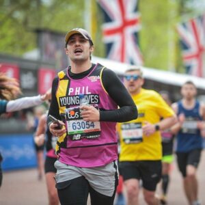 Phil Dunster Instagram - BLOODY HELL

Wow wow wow

That was AMAZING and REALLY LONG. Who knew running the marathon was SO SO LONG.

I think I’ve just about stopped sweating now. (The absolute snarl of me in the 4th about to cross the line LOL)

I’m so deeply humbled, honoured and grateful to each and everyone one of you who sponsored me. 
Together we raised over £15,000. I mean. I’m blubbing, lads. Wow.

Your money is going to support young people fighting cancer via @younglivesvscancer who are a BRILLIANT charity and I loved meeting all the other YLvC runners on Sunday. The entire charity is chock-a-block with HEROES. Thank you.

The final slide is who got me through this. Rory. Look at him. Who WOULDN’T run a marathon for that little bean. Follow @team_rory to learn more about his story. Matt (my cousin) and Amy, his parents, are total inspirations.

Big love.