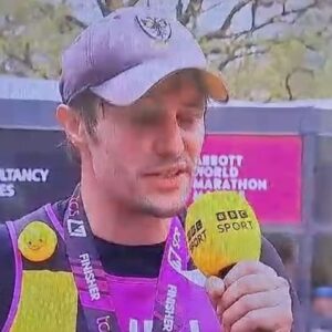 Phil Dunster Instagram - BLOODY HELL

Wow wow wow

That was AMAZING and REALLY LONG. Who knew running the marathon was SO SO LONG.

I think I’ve just about stopped sweating now. (The absolute snarl of me in the 4th about to cross the line LOL)

I’m so deeply humbled, honoured and grateful to each and everyone one of you who sponsored me. 
Together we raised over £15,000. I mean. I’m blubbing, lads. Wow.

Your money is going to support young people fighting cancer via @younglivesvscancer who are a BRILLIANT charity and I loved meeting all the other YLvC runners on Sunday. The entire charity is chock-a-block with HEROES. Thank you.

The final slide is who got me through this. Rory. Look at him. Who WOULDN’T run a marathon for that little bean. Follow @team_rory to learn more about his story. Matt (my cousin) and Amy, his parents, are total inspirations.

Big love.