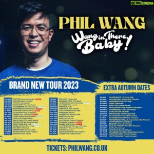Phil Wang Instagram - WANG EXTENSION! I’ve added autumn shows to my tour. Swipe right for dates. Some return visits and some new joints. Ticket link in bio! 👲🏻🎫

Please enjoy my little joke about God ☁️