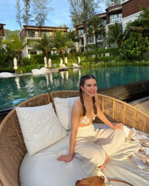 Philippa Coulthard Instagram - I’ve had a lot of coconuts in Thailand so far, but this one is definitely the best!  @intercontinentalphuket 🌴🥥
