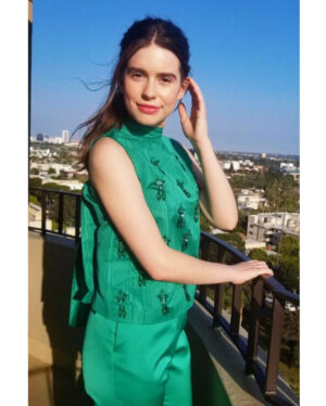 Philippa Coulthard Instagram - Looking like a resident of the Emerald City, and very pleased about it. Styling by @mrmontyjackson makeup by @patidubroff and hair by @kyleeheathhair ✨