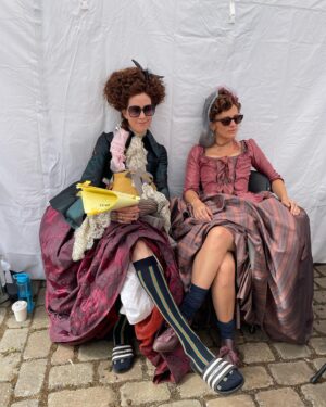 Phoebe Fox Instagram - Come sit with us.
The Great is out now on @hulu 😎