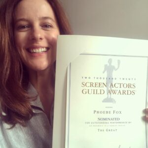 Phoebe Fox Instagram - BAHHHHHHHH. Well chuffed to be part of the The Great cast and their nomination for best comedy ensemble at the SAG awards. Congratulations to this inspiring bunch 💗 @ellefanning @nicholashoult @sacha_dhawan @mrgwilymlee @charitywakefield @florencekeithroach @gbadamosi @thebelindabromilow @sebastiandesouza @danusiasamal #adamgodley #douglashodge @hulu @thegreathulu @sagawards