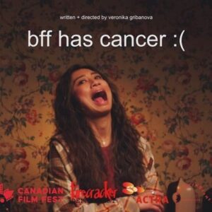 Phoebe Miu Instagram - BFF HAS CANCER :( 
screening at the canadian film festival march 20th

thank you to the marvelous Veronika Gribanova for giving me the absolute joy of playing/working on this - i am in awe of you.  this is a general PSA to everyone to look out for this woman’s name and watch everything she makes. 

written   directed by @veronika38
cinematographer @budsaurus 
gaffer @pohansuu 
sound @andresv.mp3 
1st @bbrr.art
swing @jamiejptm 
edited by @connor_wan