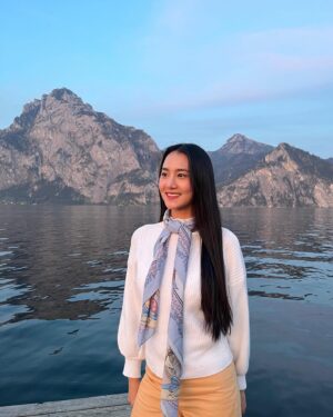Phunthida Phairuangkij Instagram - Marshmallow & golden hour 💖💙✨😋