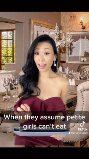 Phuong Kubacki Instagram - When they assume petite girls can’t eat.  #dontforgetthebread and #dessert #dinnerdate