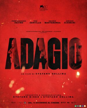 Pierfrancesco Favino Instagram - “Non escludo il ritorno….”
F. Califano
Adagio. Dal 14 Dicembre al Cinema

#adagio 
@stefanosollima 
@visionfilmdistribution 
@the_apartment_pictures 
@fremantleit 
@skyitalia
@toniservillo
@adrianogiannini
@francescodileva_official 
@gianmarco_franchini 
@silviasalvatorireal