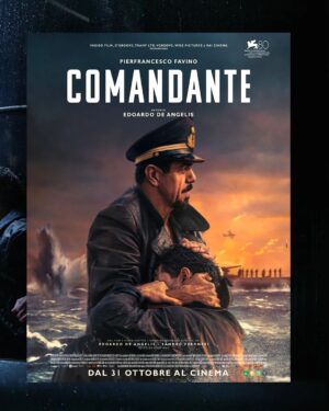 Pierfrancesco Favino Instagram - Comandante  è un film come raramente se ne vedono in Italia per ricchezza di immagini, per ambizione nella produzione e per la capacità di trasportarci in un’altra epoca. 
Un racconto di vita vera e di profonda umanità mai come ora necessario.

#Comandante di @edoardodeangelis_morethanreal dal 31 ottobre al cinema. 
@01distribution