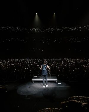 Pierre Bouvier Instagram - Night 1 in Brasil. 🇧🇷🇧🇷🇧🇷. Sao Paolo x Simple Plan. SP💛SP.  I wanna be fest tonight!! LFG🔥🔥🔥
📸 @annaleemedia