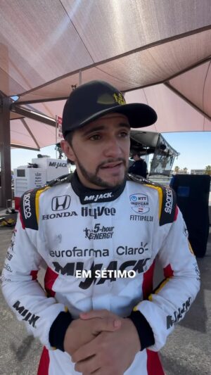 Pietro Fittipaldi Instagram - P5 na Heat Race mas não terminamos a final 
.
#indycar #fittibros