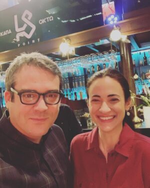 Pigmalion Dadakaridis Instagram - Δημήτρης Τονια....έτερος εγώ 3... καλή μας αρχή @cosmote_greece @melissanthimahut  @pygmalion_dadakarides #sotiristsafoulias @agis_panagiotou