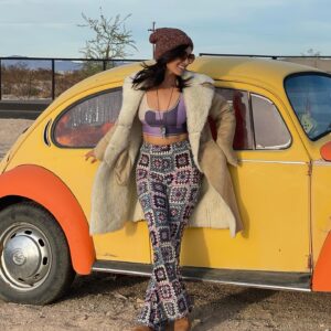 Pilar Holland Instagram - One can never know what a new road will bring… beep beep…. coming through #artist #evolving 

#creativelifehappylife #70saesthetic #volkswagenbeetle