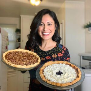 Pilar Holland Instagram - My first pecan and pumpkin pie! I’ll report back once we break into them. In the meantime, Happy Thanksgiving to you all! I’m so very grateful for this day I’ve been gifted and all the blessings in my life. #gratefulthankfulblessed #happythanksgiving