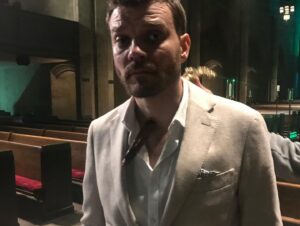Pilou Asbæk Instagram - Here’s some photos from @runsweetheart you can still check  out the movie on @amazonprime one hell of a ride #blood #hunt #movie #woman #man #handinpants #church #fear #movie #la #run #sweetheart #suit #action #horror #photos