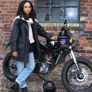 Pippa Bennett-Warner Instagram - @belstaff x @belmondbritishpullman makes for a very lovely day. Happy 100 years Belstaff!

Full disclaimer: bike is not mine, wish it was.