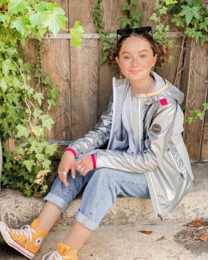 Pixie Davies Instagram - Cuuutest jacket from @colmaroriginals thank you so much I can’t stop wearing it 🙊 #gifted #colmaroriginals #b2bmedia