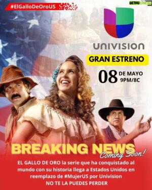 Plutarco Haza Instagram - BREAKING NEWS 🔥
🎉 EL GALLO DE ORO LLEGA A ESTADOS UNIDOS 🇺🇸🐓 Así es gallitos! A partir del próximo 08 de Mayo 9PM/8C podrán disfrutar a través de @univision de ésta encantadora historia  de época de amor, suspenso con @luceromexico  @joseron3 @plutarcohaza y un elenco maravilloso que los atrapará y despertará muchas emociones #ElGalloDeOroUS 

Si no han podido verla, ésta será la oportunidad y si ya la vieron  revivamos juntos nuevamente éstos momentos ❤️ #ElGalloDeOro

NO SE LA PUEDEN PERDER ! 

#Univision #ElGalloDeOroVix  #Vix #EstadosUnidos #LaCaponera #Lucero #JoseRon #LaCaponeraUS #BernardaCutiño #DionisioPinzon #Luceron #Us #BreakingNews #ComingSoon