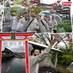 Poncho Lizarraga Instagram - Pasamos un gran día recorriendo los alrededores del Monte Fuji 🗻 y a pesar del clima, tuvimos la oportunidad de conocer más de la cultura Japonesa 🇯🇵🎌 #RecodoEnJapon #RetoTokio