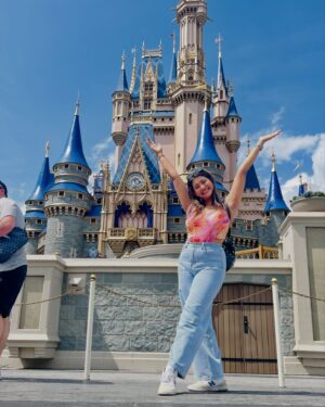 Pooja Jhaveri Instagram - What I wore at my 3 day trip to Orlando ! 

Currently packing for my next trip but this is what I packed for my trip to Orlando !!
We exactly knew what our days were going to look like. So we packed just what we needed. 

For the day to universal studio i wanted to make sure I wear something that is comfortable at the same time classy. And what better than black and white combination? 
Paired my @nike dunks to complete the look and keep it comfy ! 

The day at the Disney world had to be fun dressing. Brought out my wide legged jeans and the most colorful top I had in my closet to go with. I also accessorized it with a Mickey headband just to feel cute all day 🥰 after all disneyworld is all about that !! ❤️
One of the days between disneyworld and universal studios was a chill day at the resort and meeting friends, so I kept it casual, had a dress and a top with white pants packed, ended up wearing the top and white pants, but don’t have a picture of it 🤦🏻‍♀️

The last day was my favorite ofcourse as it was a beach day. We went to the cocoa beach Florida and since this trip was so much colorful, I ended up packing the most colorful swimsuit, and it worked out perfectly as the colors looked so good against the blue water and white sand… you can see in the first picture. 

So that was about Orlando, any guesses where am I heading next ?? 🤫🏔️🚞🥰

#traveldiaries #wiw #travelpacking #packinghacks #tipsandtricks #reccomended #outfitinspiration #influencer #fashion #fashionblogger #fashionstyle #travel #travelwithme #traveling #travelphotography #travelblogger #travelgram