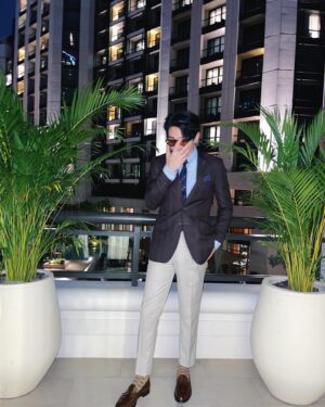 Poompat Iam-samang Instagram - suit up for rainy sunday traffic 🌧️🚦