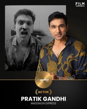 Pratik Gandhi Instagram - Comedic performances often tend to be dismissed as a lesser form of acting. But @pratikgandhiofficial corrects this oversight with his role as Pinku, the meek ‘middle friend’ in Kunal Kemmu’s 'Madgaon Express'. Gandhi stages the gag of Pinku’s cocaine-fuelled odyssey as a superb ode to superhero alter-egos and cultural dualities at once. It’s a turn of peak physical comedy: a mix of bio-specific tics and over-the-top Gujarati masculinity. And, of course, a hoot to watch.

Congratulations on receiving #FCGold.
