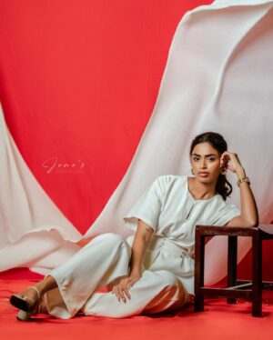 Preethy Karan Instagram - #NPVVP promotions

MUA : @simerna.sushil 
Styling: @gayathribalasubramanian21 
Custom Outfit @sapnaa_gautham 
📸: @jenos_photography @jenovin_05