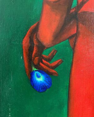 Preethy Karan Instagram - Ma Beauté 🌹
.
.
.
.
Acrylic on canvas board 
Copyrights @preetart_studio 
Thank you @rishabhad for inspiring us to do more art ✨❤️❤️