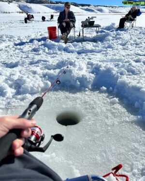 Preston Oliver Instagram - Ice Fishing w the fam. First day I didnt catch anything 😖 tomorrow I will for sure 🥱